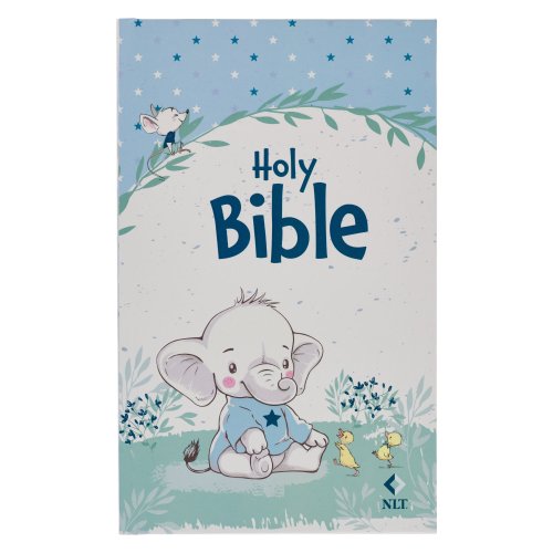 Bible NLT Infant Hardcover, Blue