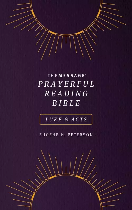 Message Prayerful Reading Bible: Luke & Acts (Softcover, Purple)