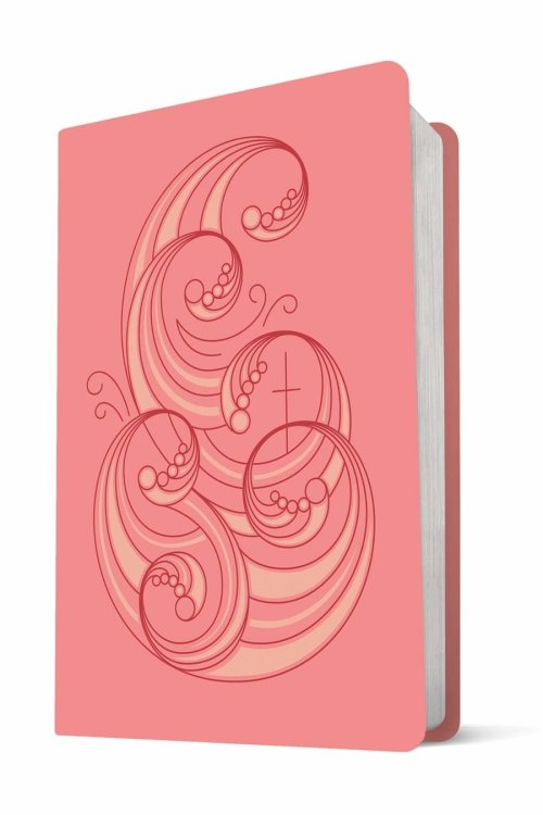 The Message Deluxe Gift Bible (Leather-Look, Pink and Gold Waves)