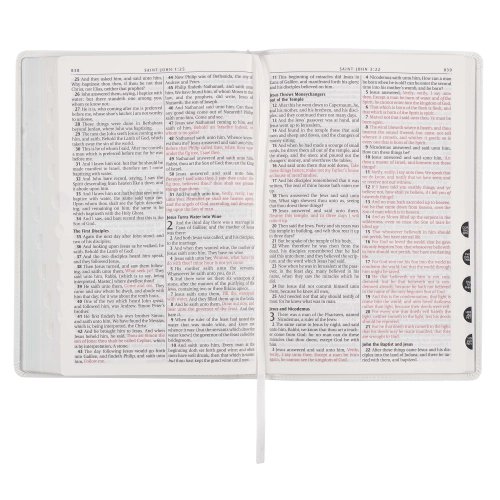 KJV, Large Print Thinline Bible with Thumb Index