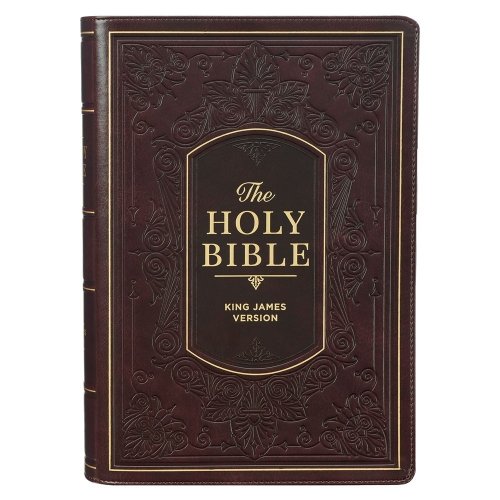 KJV Study Bible Faux Leather, Burgundy