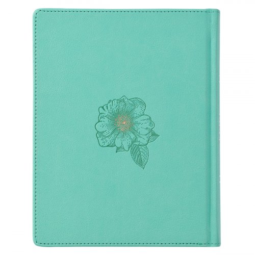 KJV Promise Bible, Teal, Imitation Leather, Journalling, Colouring, Gilt Edge, Ribbon Marker, Book Introductions, Presentation Page, Stickers, Bible Tabs, Storage Pocket