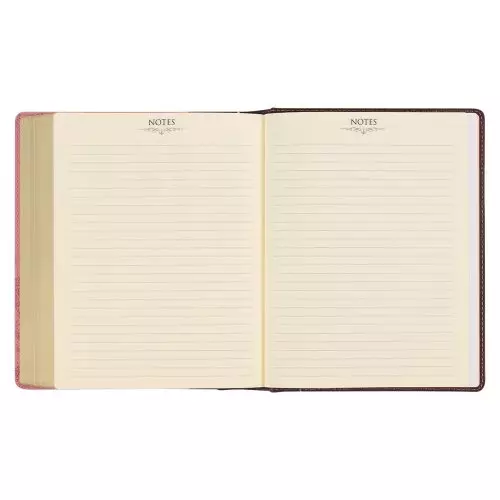 KJV Note-taking Bible Faux Leather HC, Brown/Pink