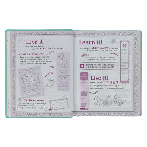 ESV My Creative Bible for Girls Faux Leather HC, Teal