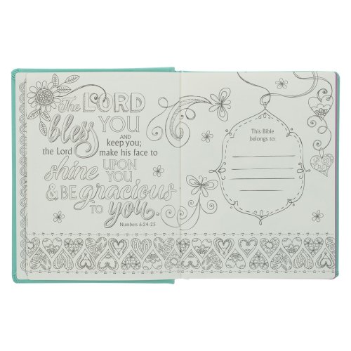 ESV My Creative Bible for Girls Faux Leather HC, Teal