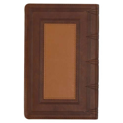 KJV Bible Giant Print Standard-size Faux Leather, Saddle Tan/Butterscotch