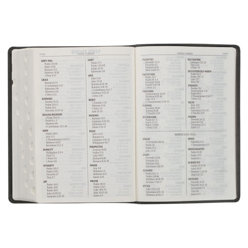 KJV Bible Super Giant Print Faux Leather, Gray/Black