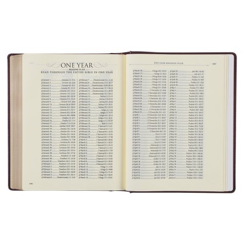 KJV Large Print Note-Taking Bible-Burgundy Diamond Faux Leather Hardcover