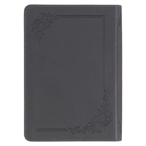 KJV Bible Compact LP Faux Leather, Gray