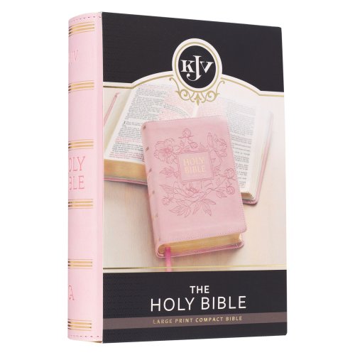 KJV Bible Compact LP Faux Leather, Pink