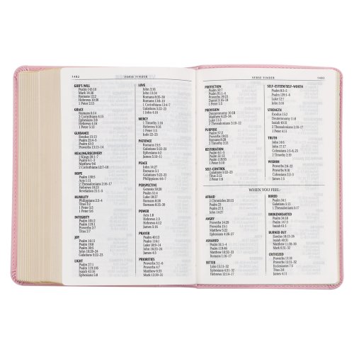 KJV Bible Compact LP Faux Leather, Pink