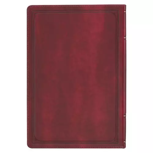 KJV Bible Thinline LP Faux Leather, Burgundy