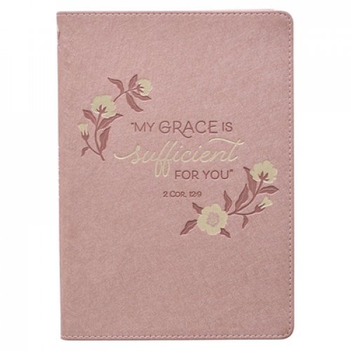 Journal-My Grace is Sufficient-Faux Leather-Mint