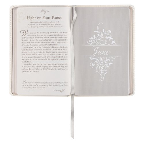 Mr. & Mrs. 366 Devotions for Couples White Faux Leather Devotional