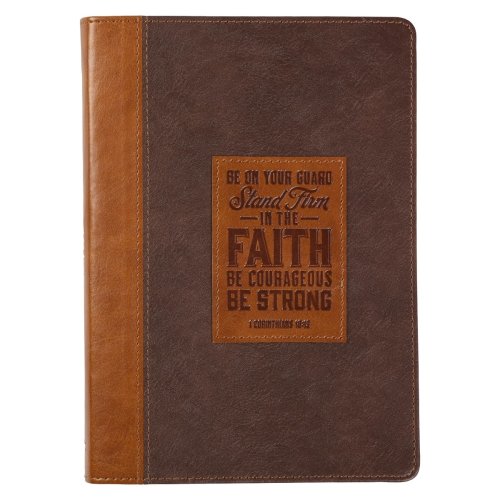 Journal Classic Brown Two-tone Stand Firm 1 Cor. 16:13