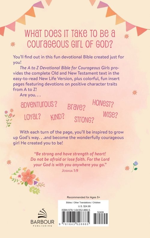 NLV The A to Z Devotional Bible for Courageous Girls