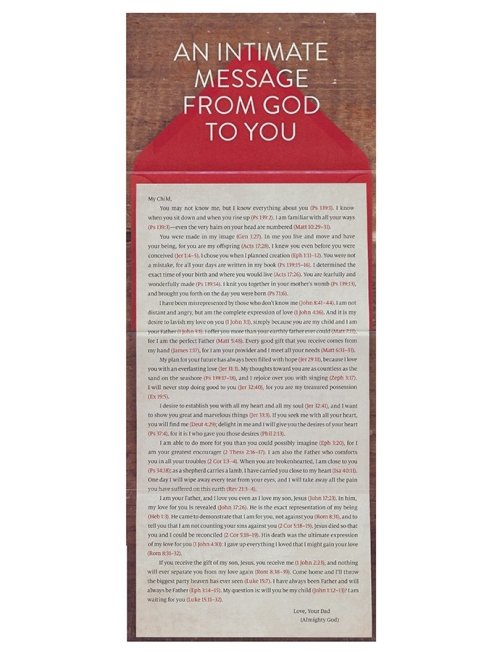 25 x Father's Love Letter Tracts