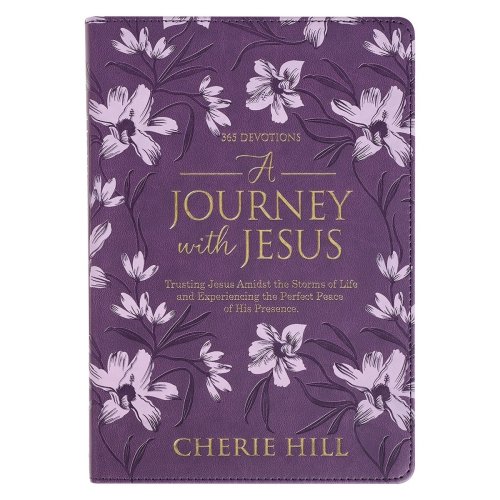 Devotional A Journey with Jesus Faux Leather