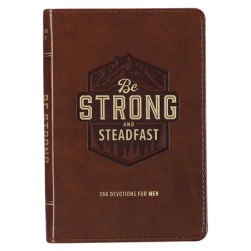 Devotional Be Strong & Steadfast Faux Leather