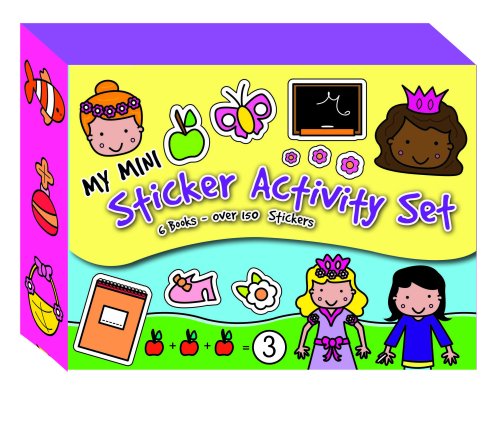 My Mini Sticker Activity Set - 6 Books Over 150 Stickers (Pink Box)