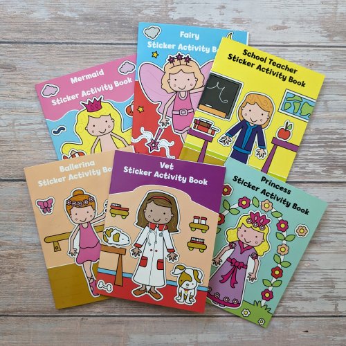 My Mini Sticker Activity Set - 6 Books Over 150 Stickers (Pink Box)