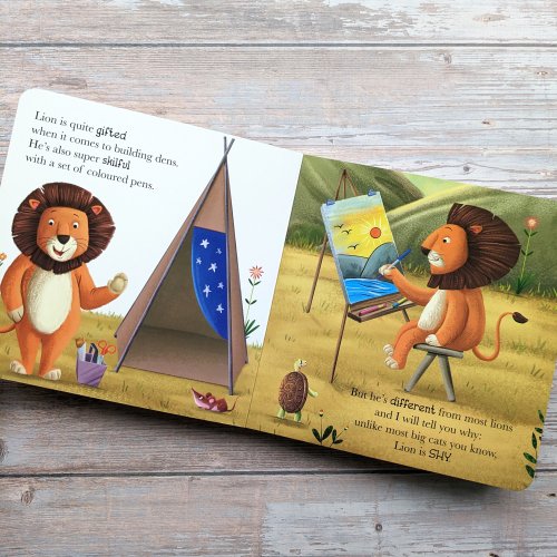 Me And My Feelings Board Book - When Lion Feels Shy