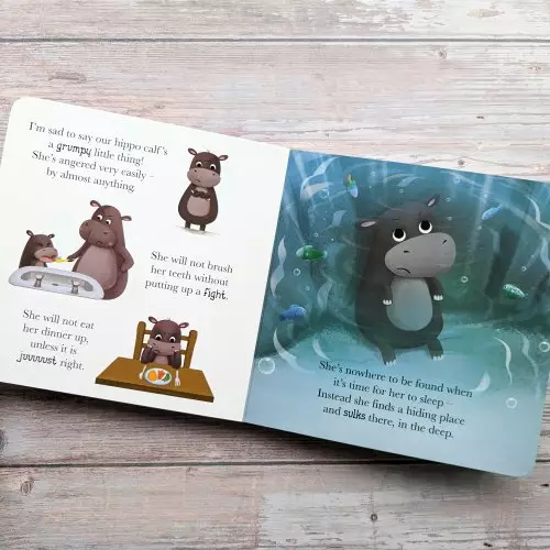 Me And My Feelings Board Book - When Hippo Gets Angry