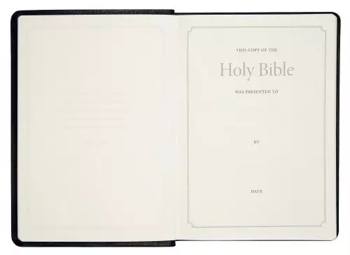 KJV Westminster Reference Bible, Black, Leather, Boxed, 200,000 + References, Concordance, Maps, Gilt Edged, Ribbon Marker, Presentation Page, Reading Plan