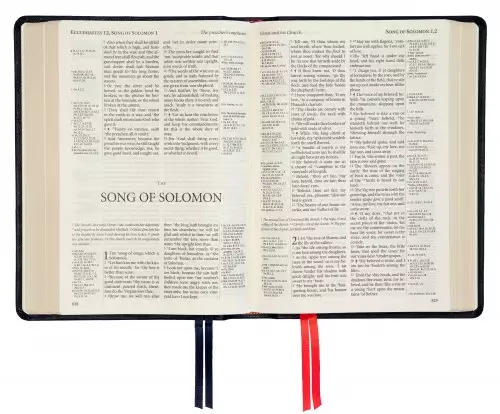 KJV Westminster Reference Bible, Black, Leather, Boxed, 200,000 + References, Concordance, Maps, Gilt Edged, Ribbon Marker, Presentation Page, Reading Plan