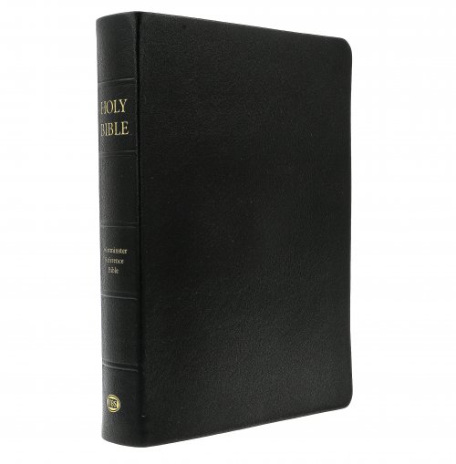 KJV Westminster Reference Bible, Black, Leather, Boxed, 200,000 + References, Concordance, Maps, Gilt Edged, Ribbon Marker, Presentation Page, Reading Plan