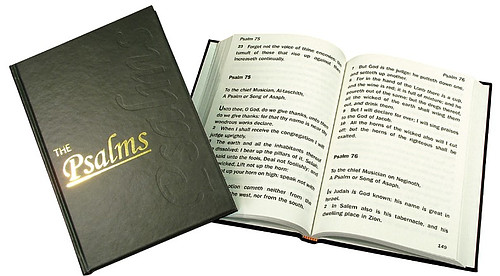 KJV Large Print Book of Psalms, Black, Hardback, Bold Print