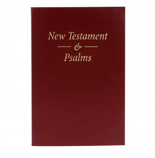 KJV  Pocket New Testament and Book of Psalms, Red, Paperback, Good Clear Print, Daily Bible Reading Plan