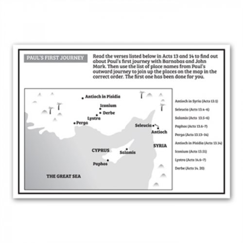 Bible Journeys: Paul's Missionary Puzzle Book