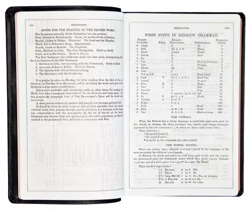 KJV Newberry Study Bible, Black, Leather, Boxed, Large Type, Single Column, Maps, Articles, Bible Introductions, Testament Introductions, Charts, Gilt Edged