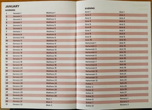 Robert Murray M'Cheyne's Bible Reading Plan