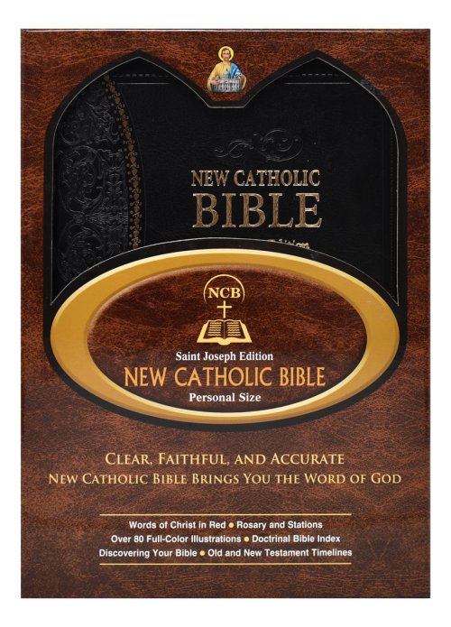 New Catholic Bible Medium Print Dura Lux (Black)