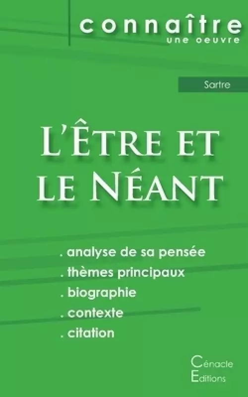 Fiche De Lecture L'etre Et Le Neant De Jean-paul Sartre (analyse Philosophique De Reference Et Resume Complet)