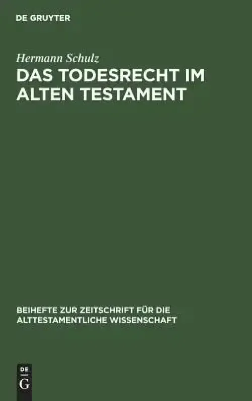 Todesrecht Im Alten Testament