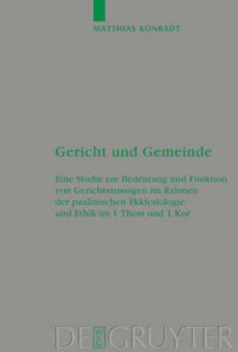 Gericht Und Gemeinde