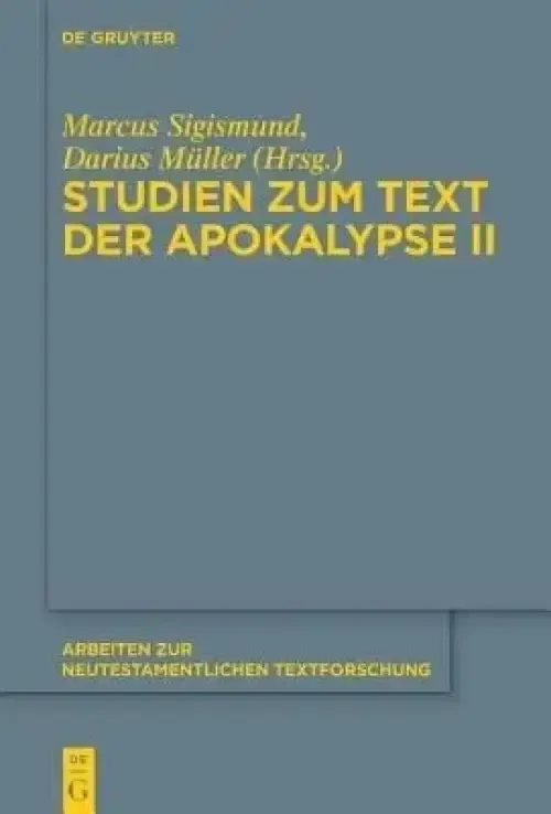 Studien Zum Text Der Apokalypse Ii