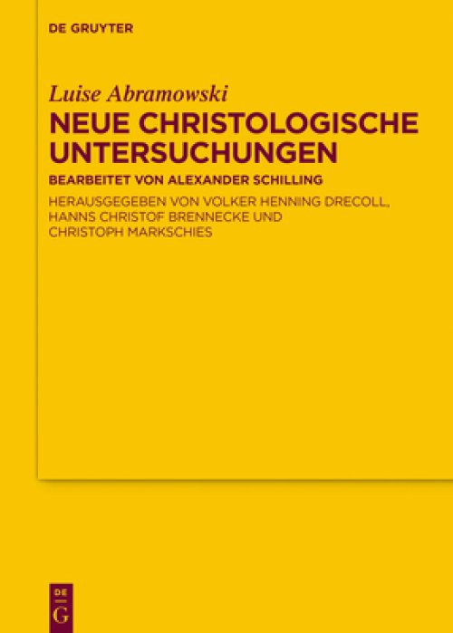 Neue Christologische Untersuchungen