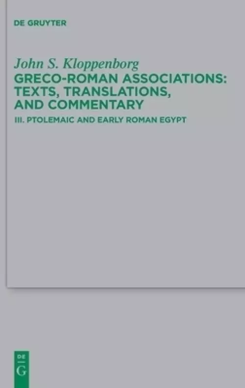 Ptolemaic and Early Roman Egypt