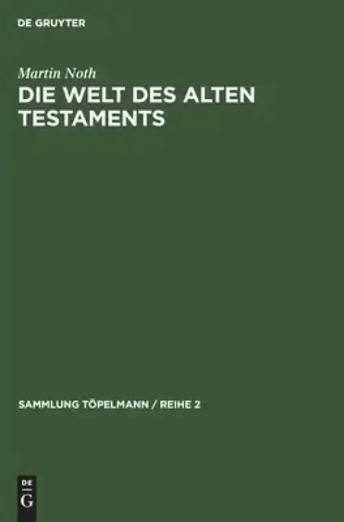 Welt Des Alten Testaments