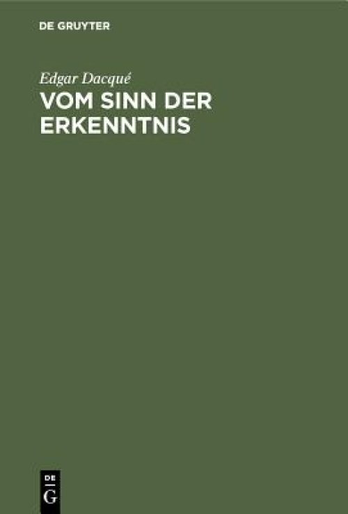 Vom Sinn Der Erkenntnis