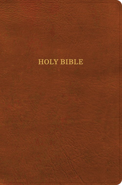 KJV Giant Print Reference Bible, Burnt Sienna LeatherTouch