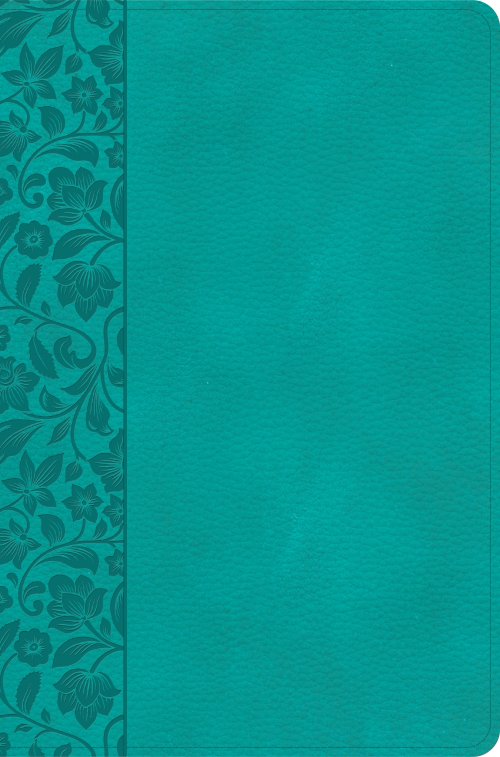 KJV Giant Print Reference Bible, Teal LeatherTouch