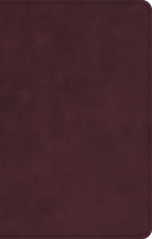 CSB Personal Size Bible, Holman Handcrafted Collection, Premium Marbled Burgundy Calfskin