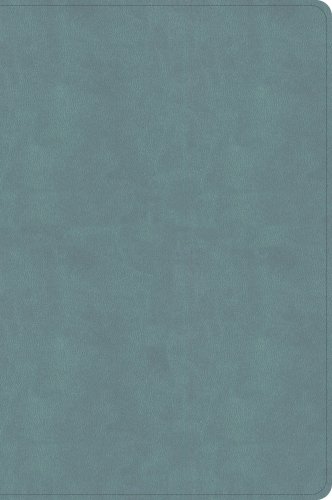 CSB Giant Print Single-Column Bible, Earthen Teal SuedeSoft LeatherTouch