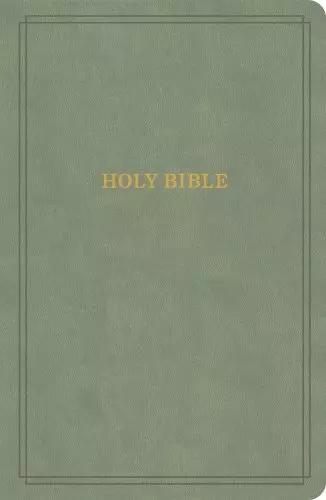 KJV Large Print Personal Size Reference Bible, Sage Suedesoft LeatherTouch