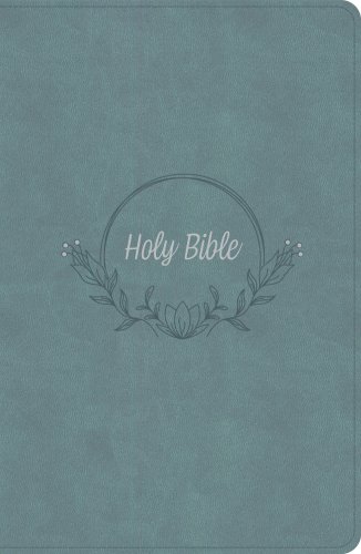 KJV Large Print Personal Size Reference Bible, Earthen Teal SuedeSoft LeatherTouch, Indexed